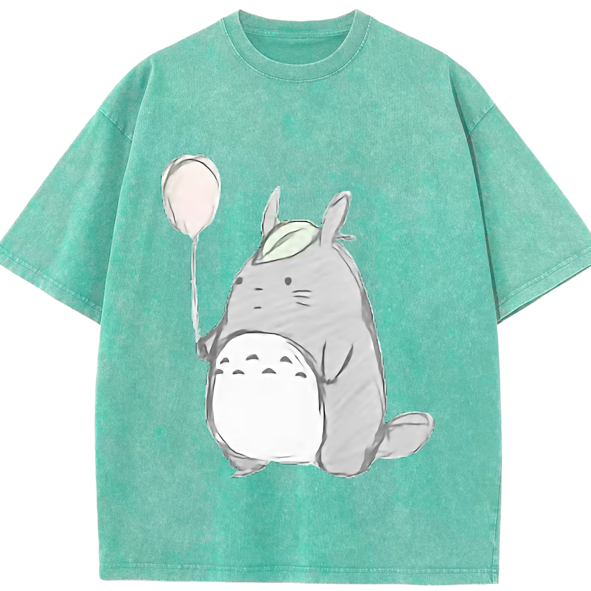 （画像用） となりのトトロ 草壁メイ 草壁サツキ My Neighbor Totoro Satsuki Kusakabe Mei Kusakabe 綿100% ヴィンテージ風 半袖Tシャツ（フロントプリント）